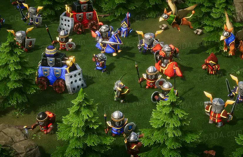 即时战略迷你人类军团-RTS Mini Legion Human PBR
