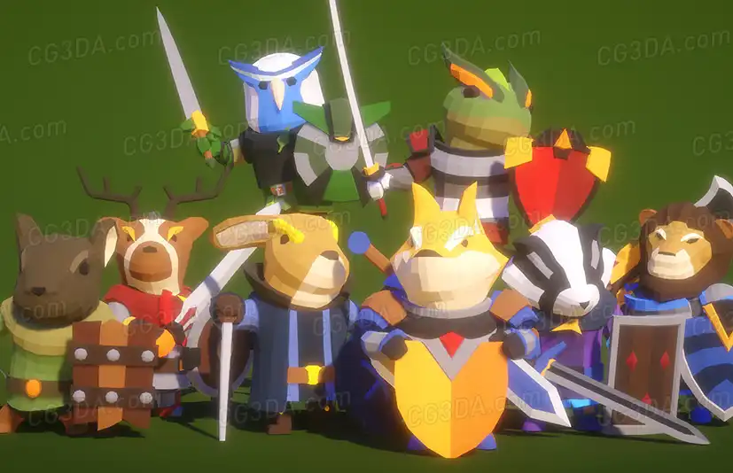 动物骑士-Knight of Animal : Modular Polyart