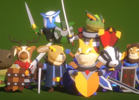 动物骑士-Knight of Animal : Modular Polyart