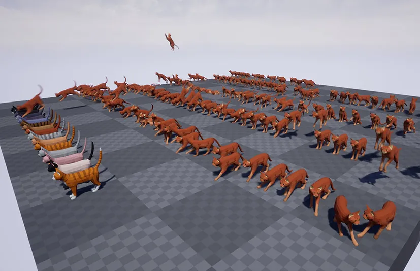 猫 - LowPoly Cats