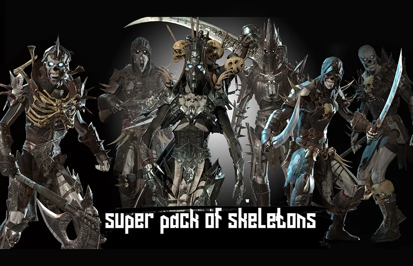 超级骷髅包 - Super pack of skeletons