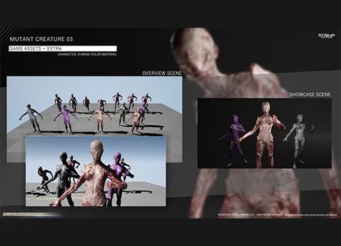 突变生物 - Mutant Creature 03 - Game Assets + Extra
