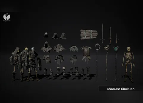 模块化骷髅士兵 - Modular Skeleton