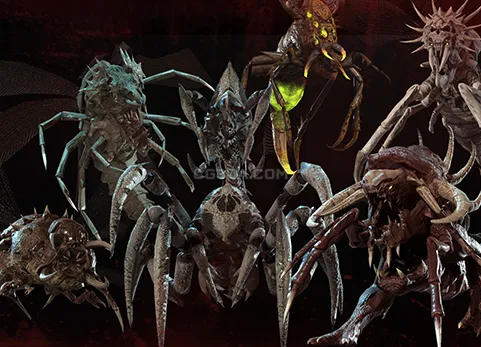 变异外星昆虫-Monster Beetle Pack