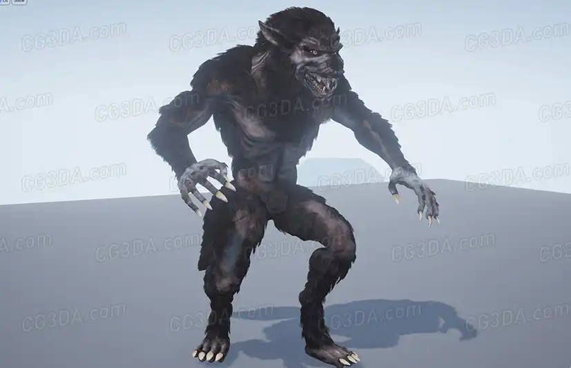 狼人怪物-Animated Werewolf