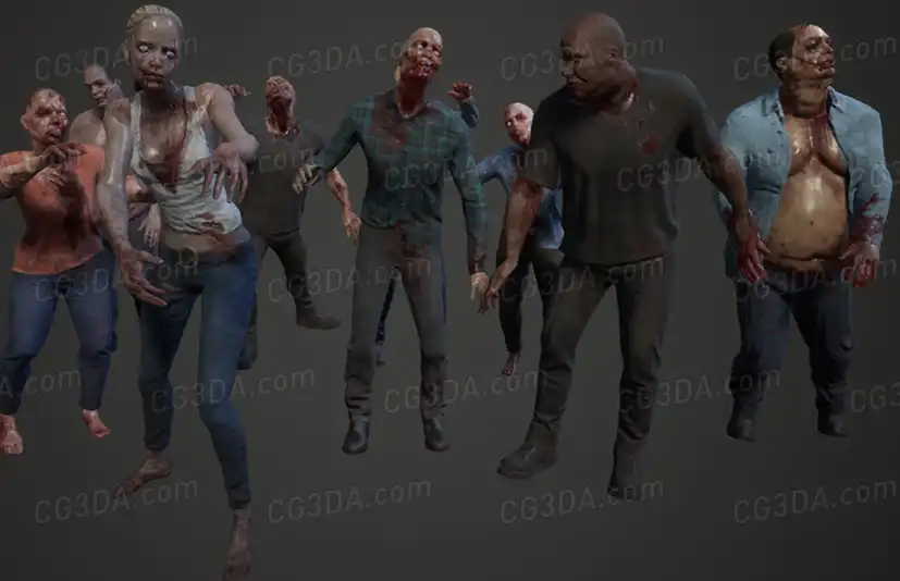 丧尸角色包-Zombie Pack V1