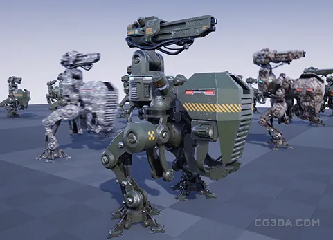 科幻：轻型两足机甲-SCI FI: Light Biped Mech
