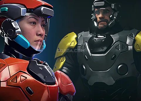 超人类科幻骑兵套装-SciFi Trooper Set for Stylized Males and Females, MetaHumans, Manny and Quinn