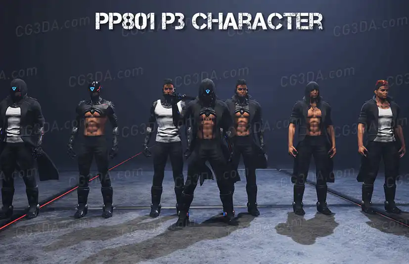 科幻机器改造人战士-PP801 Character P3