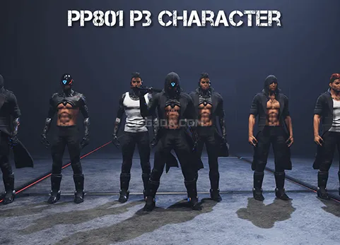 科幻机器改造人战士-PP801 Character P3