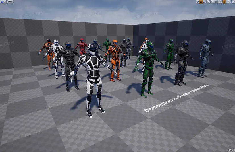模块化机器人角色 - Modular Robots Characters