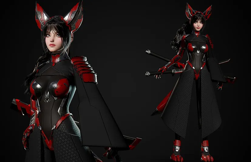 科幻狐狸女孩 - Cosmo Fox Girl / Sci-fi Kitsune