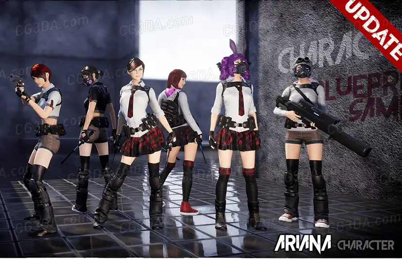 武装年轻女孩-Ariana Character