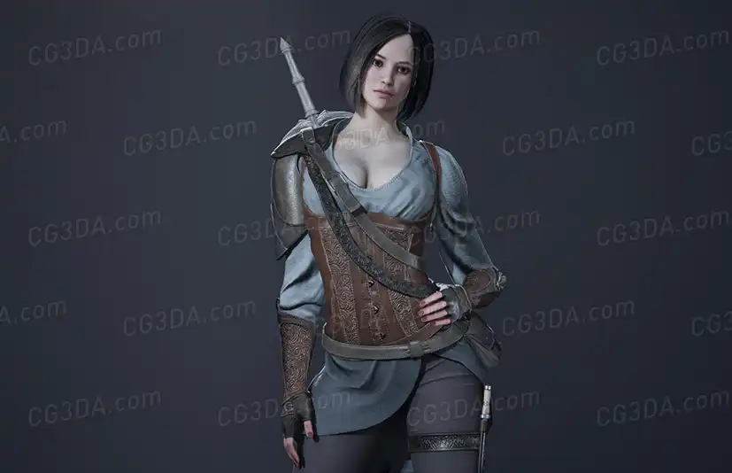 中世纪女性剑客-Girl Anastasia