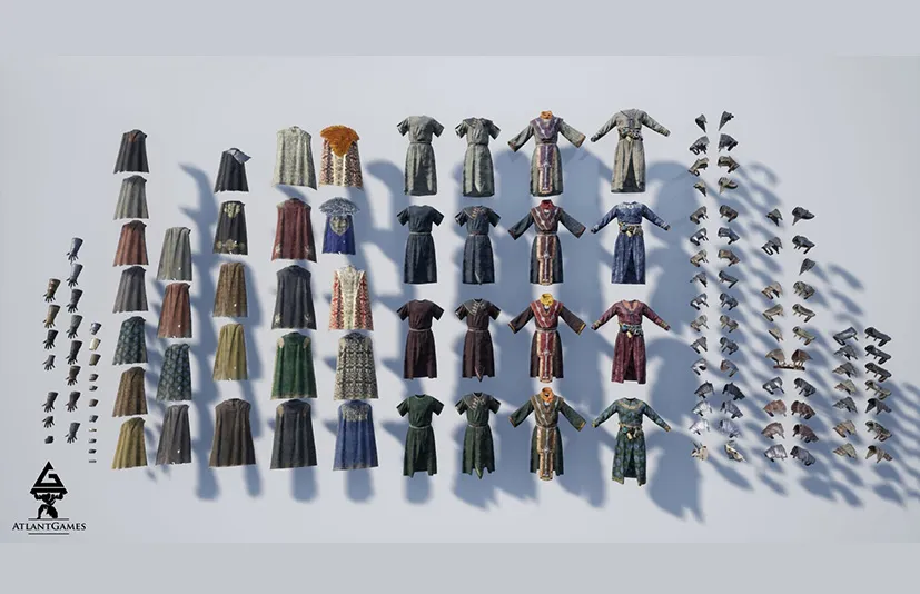 ROG模块化中世纪配件和长袍 - ROG Modular Medieval Accessories and Robes