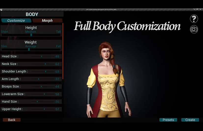 高级女性角色定制工具 - Advance Female Customization
