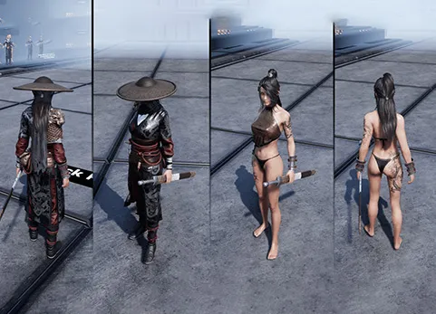国风女武侠剑客 - LanFang Character
