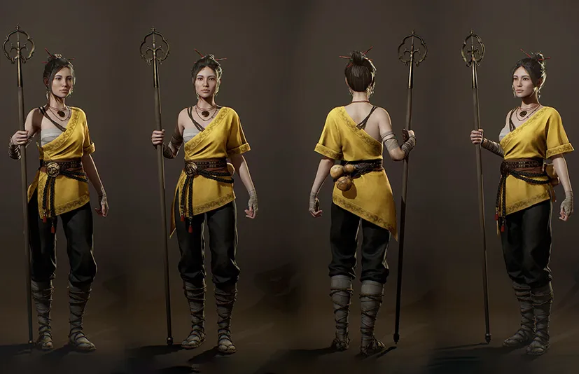 女和尚武僧 - Girl Monk v001