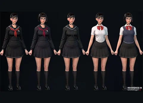 制服女学生 - Millie Schoolgirl