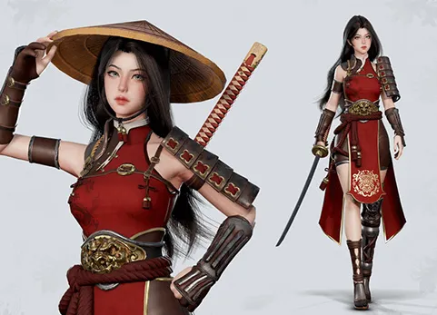 武士少女 - Samurai Girl Tomoe