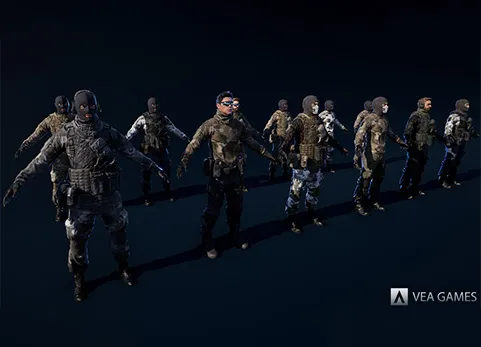 角色定制：雇佣兵包 - Character Customization: Mercenary Soldiers Pack