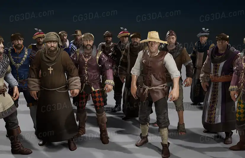 中世纪人物包-Modular Medieval NPC