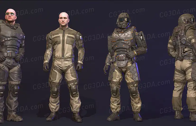 未来战士-Futuristic Soldiers Pack