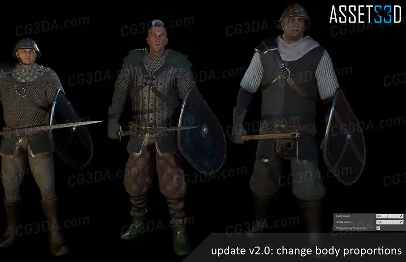 中世纪战士-Modular Medieval Warrior 01