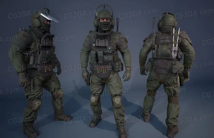 特种部队武装警察-Character Factory Vol 2 Heavy Police