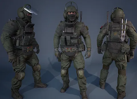 特种部队武装警察-Character Factory Vol 2 Heavy Police