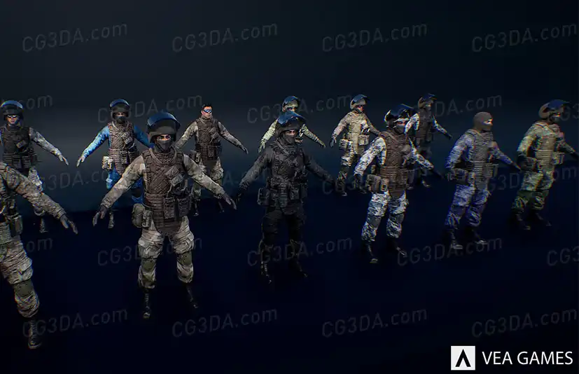 反恐特种部队士兵-CharGen: Counter-Terrorists Soldier Pack