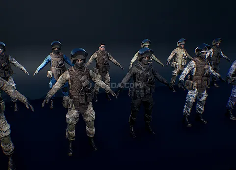 反恐特种部队士兵-CharGen: Counter-Terrorists Soldier Pack