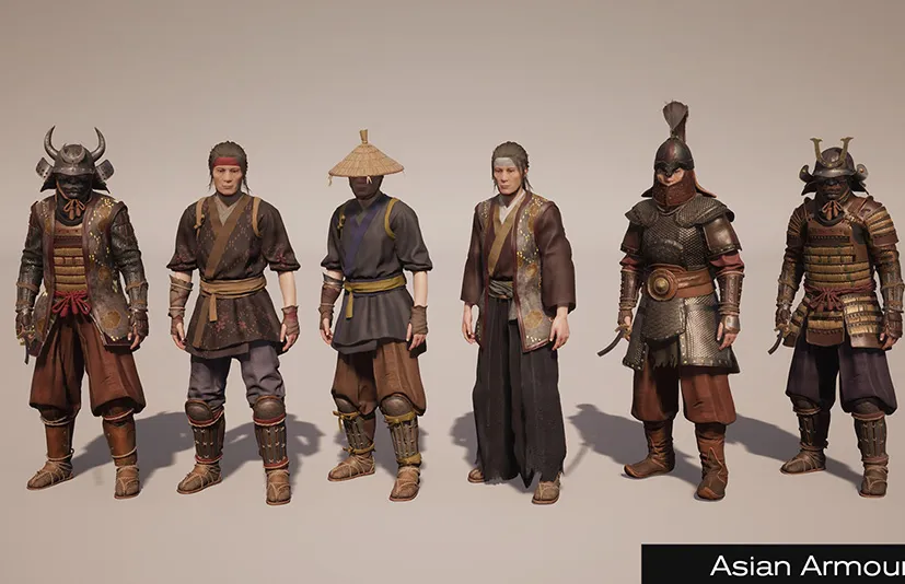 中国/蒙古/日本武士士兵 - Asian Armour