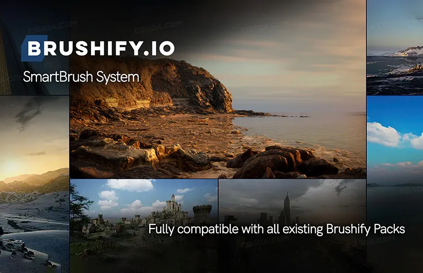 智能笔刷地形景观系统-Brushify-SmartBrush System