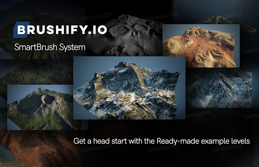 智能笔刷地形景观系统-Brushify-SmartBrush System