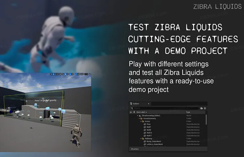 3D流体模拟插件-Zibra Liquids