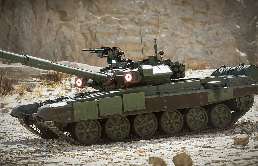 高级坦克蓝图-T-90 Battle Tank - Advanced Tank Blueprint