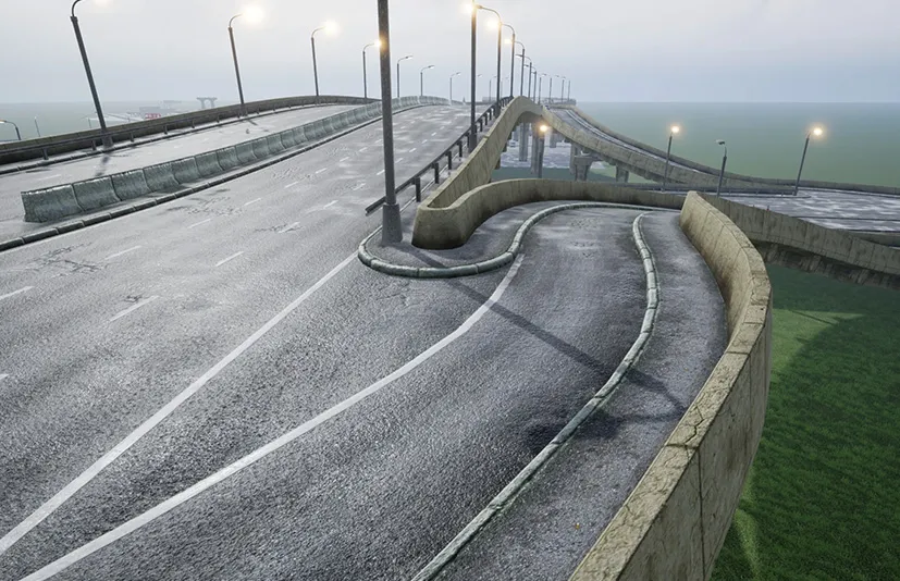 具有简单车辆交通的程序化道路和高速公路工具 - Procedural Road And Highway Tool With Simple Vehicle Traffic