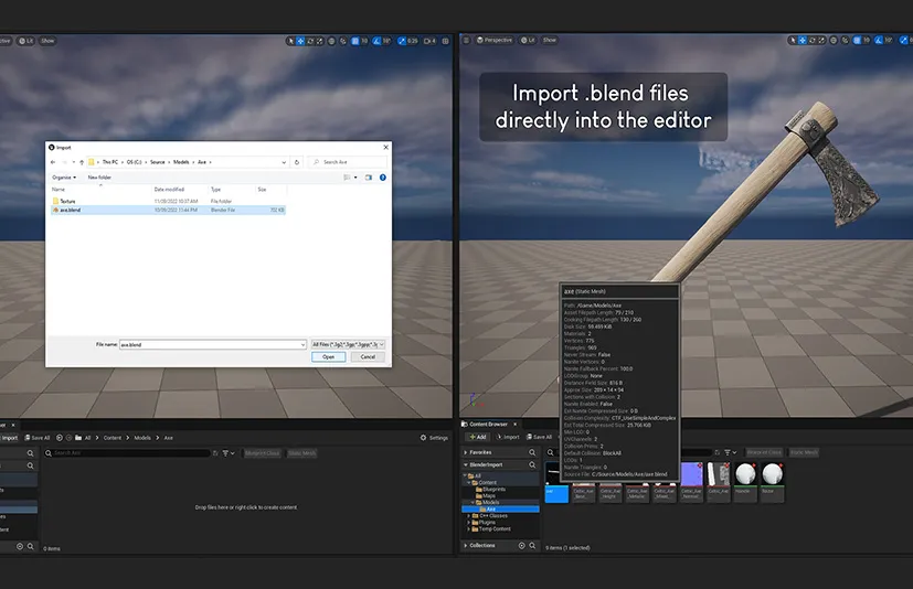 blender文件导入 - Blend File Importer