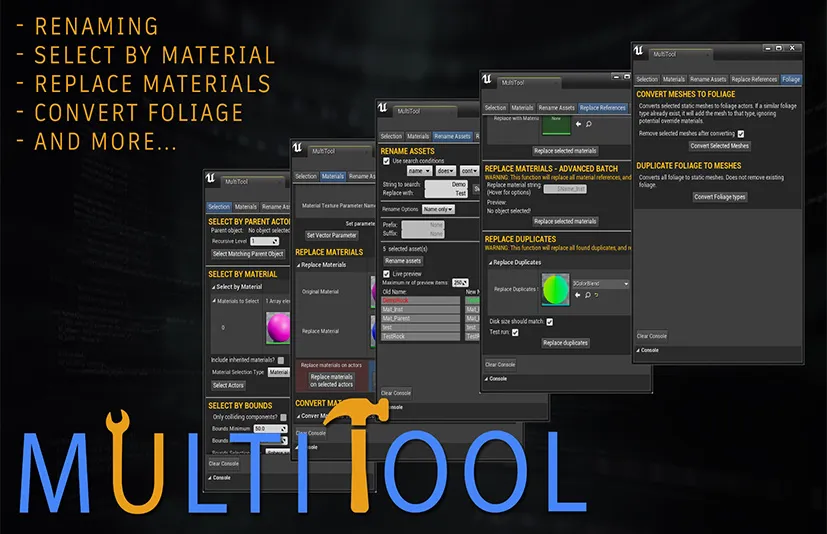 资产的快速批量操作 - MultiTool - Quick batch operations on assets