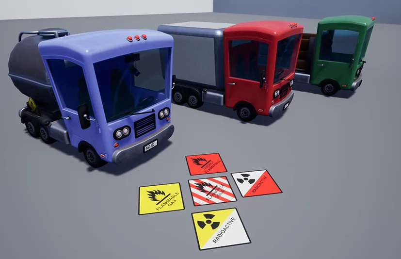 风格化卡车包（可驾驶卡车） - Stylized Truck Pack (Drivable Truck)