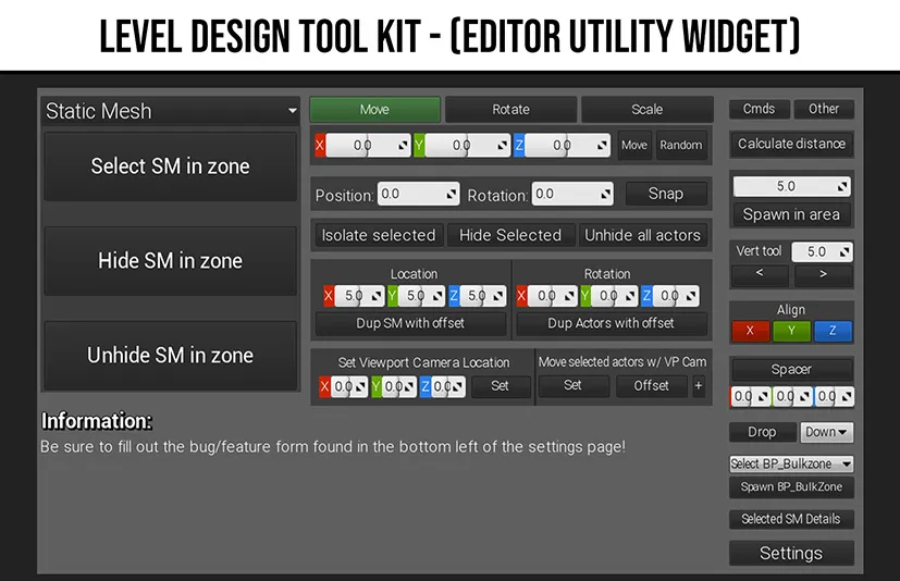 关卡设计工具包 - Level Design Tool Kit