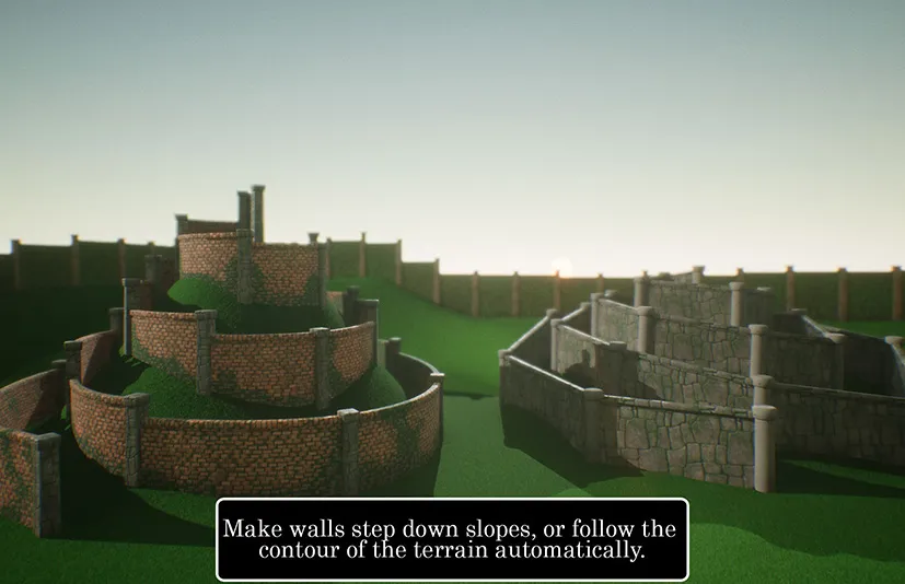程序样条墙系统 - Procedural Spline Walls System