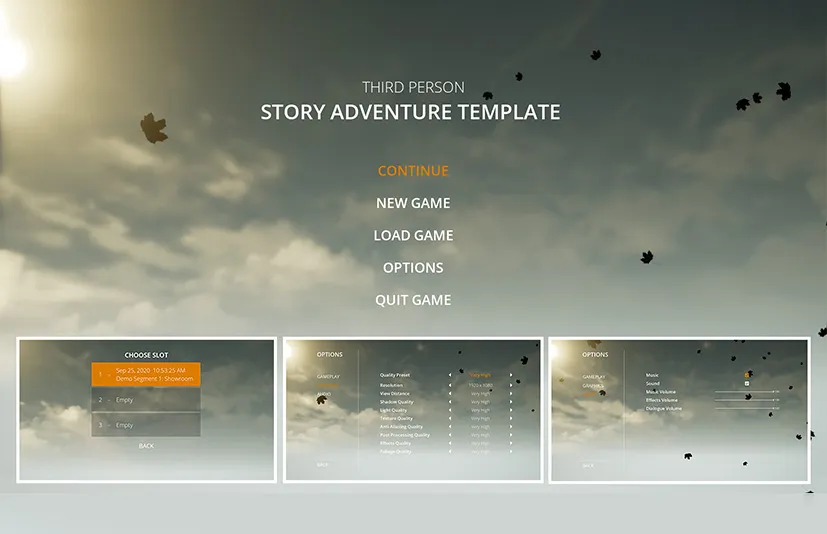 第三人称故事冒险模板 - Third Person Story Adventure Template