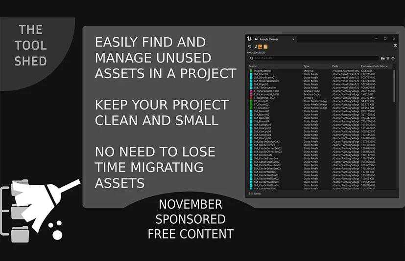 项目资产清理工具 - Assets Cleaner - Project Cleaning Tool