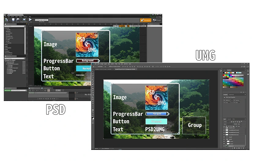 PSD转UMG插件 - PSD2UMG