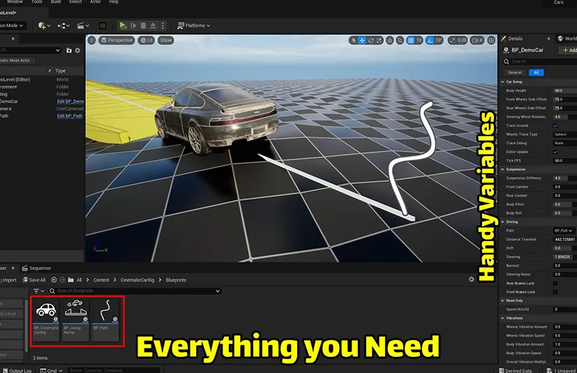 电影汽车装备 - Cinematic Car Rig v2.1