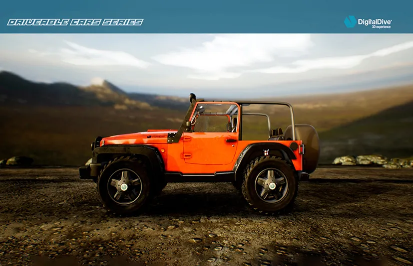 可驾驶 四轮驱动越野汽车 - Drivable Cars: 4x4 Off Road Four Wheel Drive Car