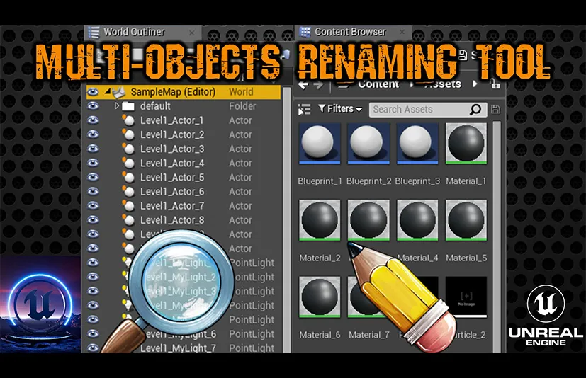 多对象重命名工具 - Multi Objects Renaming Tool