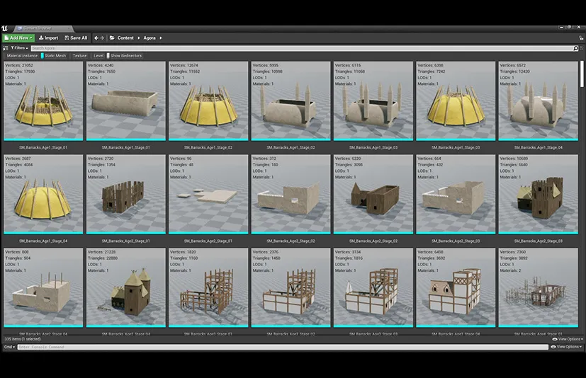 静态网格物体缩略图渲染器 - Agora Static Mesh Thumbnail Render Extension